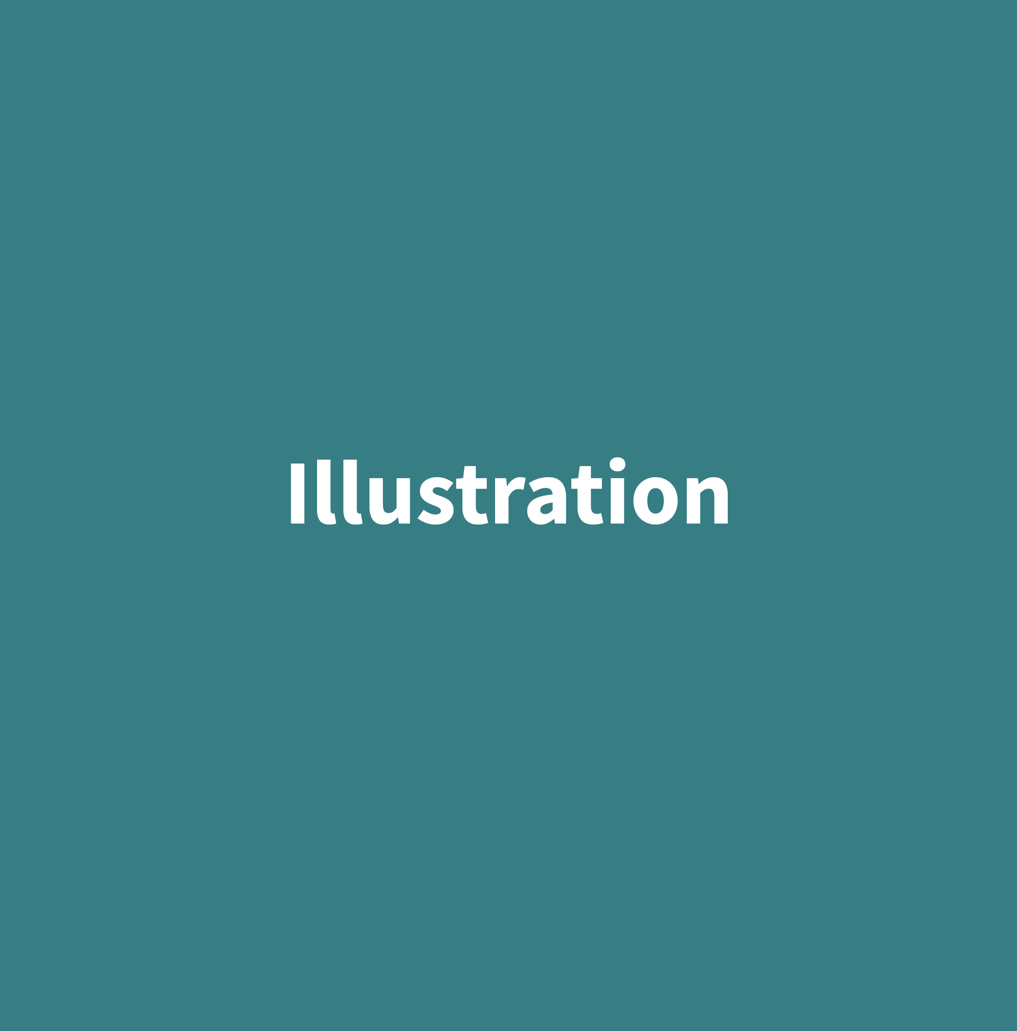 design showing the word illustration