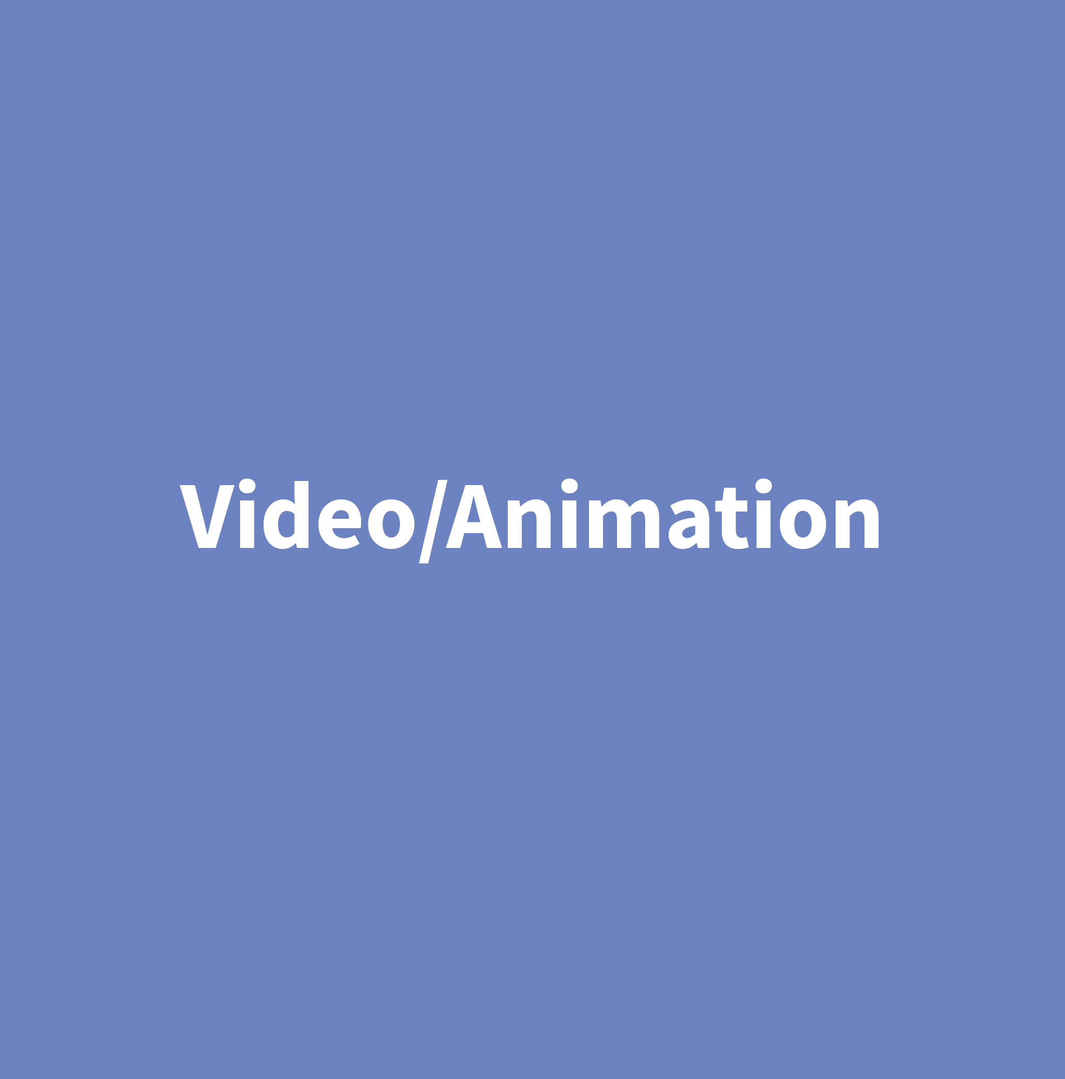 design showing the words video animation